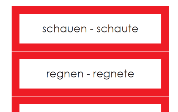 Schwache Verben - Präteritum (Wortstudium)