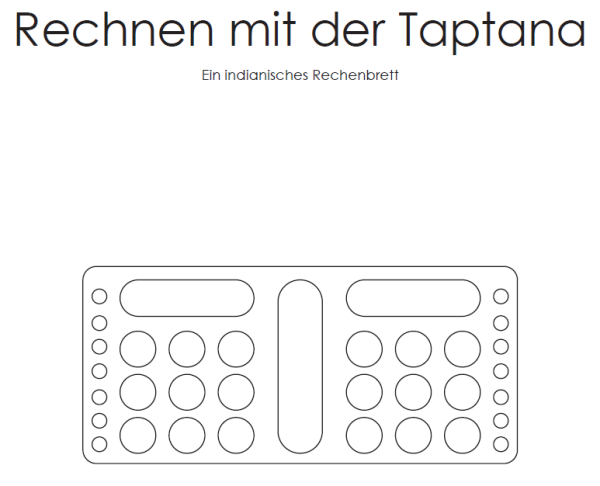 Rechnen mit der Taptana (Anleitung)