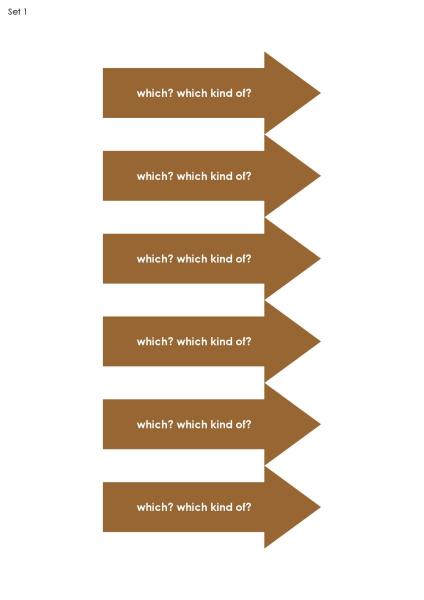 Analyse Satzgefüge - Pfeile (braun/rosa) - Englisch